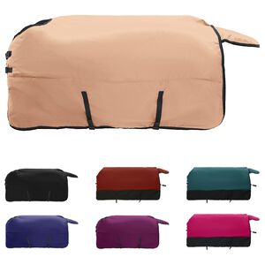 vidaXL Konjski pla&scaron;č Kapučino 125 cm Poliester