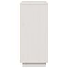 vidaXL Komoda bela 110,5x35x80 cm trdna borovina