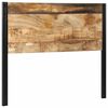 vidaXL Naglavna deska 120 cm trden mangov les in železo