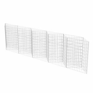 vidaXL Gabionska ko&scaron;ara iz pocinkanega jekla 300x30x100 cm