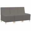 vidaXL Modularna sofa enota brez naslonov 3 kos Svetlo siva