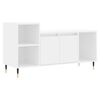 vidaXL TV omarica bela 100x35x55 cm inženirski les