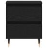 vidaXL Nočna omarica Črna Orehovina 40 x 35 x 50 cm Konstruiran les
