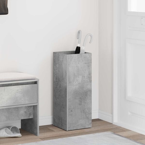 vidaXL Stojalo za dežnik Betonsko siva 25 x 24,5 x 64 cm