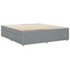 vidaXL Posteljni okvir brez vzmetnice svetlo siv 180x200 cm tkanina