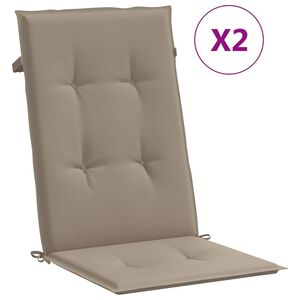 vidaXL Blazine za vrtne stole 2 kosa taupe 120x50x3 cm blago