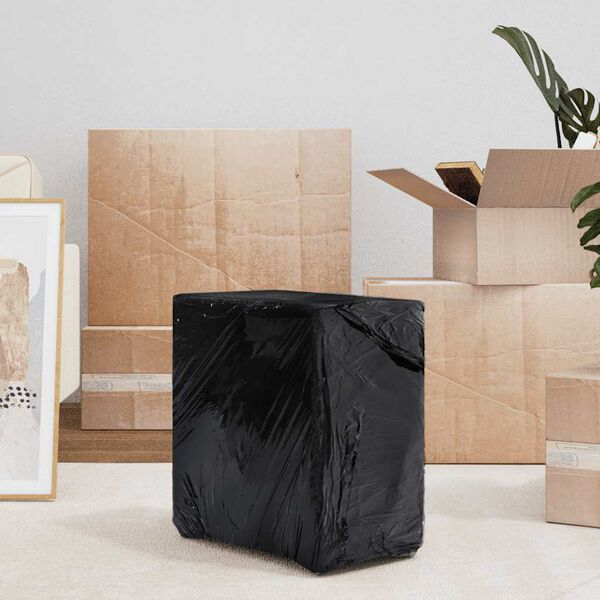 vidaXL raztegljiva folija 2 kosa črna 23 &mu;m 50 cm x 300 m