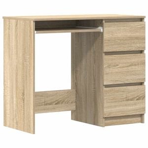 vidaXL Pisalna miza sonoma hrast 90x45x76 cm iverna plo&scaron;ča