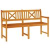 vidaXL Zunanja klop 150 x 56 x 90 cm Masiven les akacije Naravna