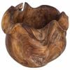 vidaXL Skleda za sadje JEPARA Teak rjava &Oslash; 35 cm