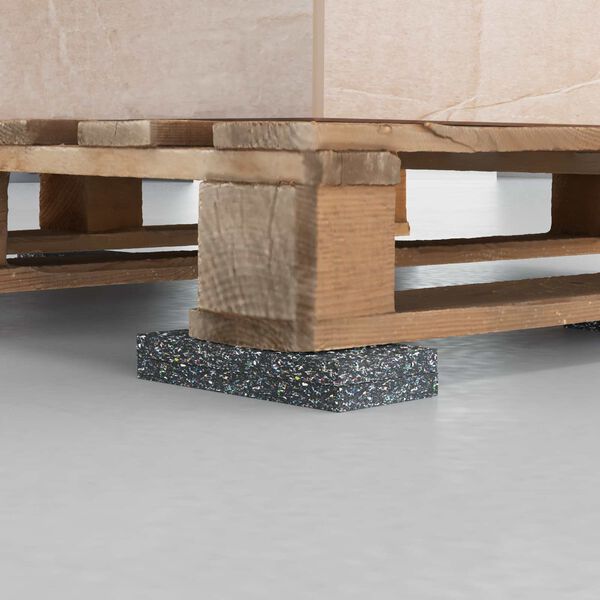 vidaXL Guma valj Črna 2000 x 10 x 0,8 cm Guma