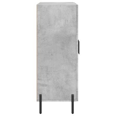 vidaXL Komoda betonsko siva 69,5x34x90 cm inženirski les