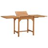 vidaXL Raztegljiva vrtna miza (110-160)x80x75 cm trdna tikovina