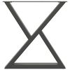 vidaXL Noge za jedilno mizo 2 kosa antracit 70 x (72-73,3) cm jeklo