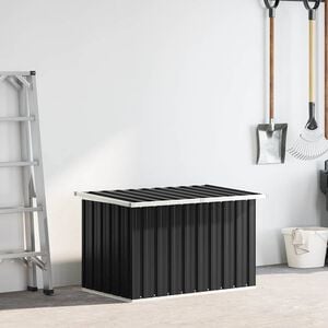 vidaXL Vrtna &scaron;katla za shranjevanje antracitna 109x67x65 cm