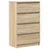 vidaXL Komoda sonoma hrast 60x35x98,5 cm konstruiran les