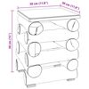 vidaXL Stolica Naravna 30 x 30 x 38 cm Trden tikov les
