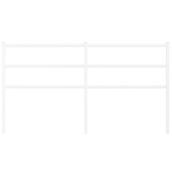 vidaXL Kovinsko vzglavje belo 160 cm