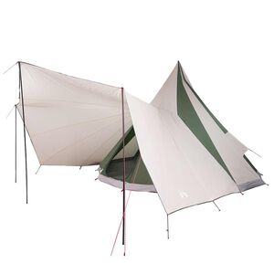 vidaXL Tipi &scaron;otor s streho Zelena 510 x 690 x 330 cm tafeta