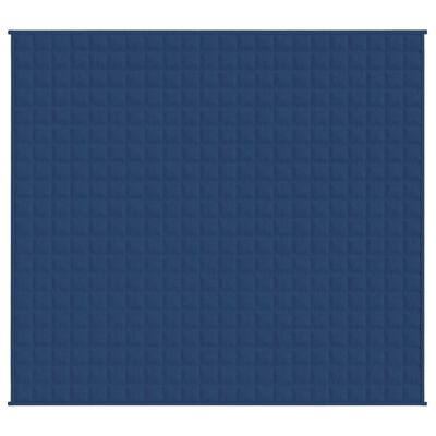 vidaXL Obtežena odeja modra 220x235 cm 11 kg blago