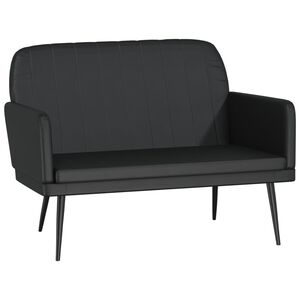 vidaXL Klop črna 107x80x81 cm umetno usnje
