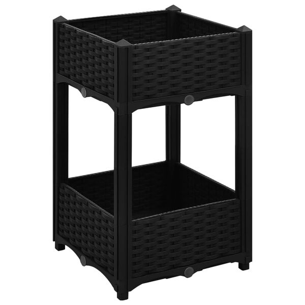 vidaXL Visoka greda 40x40x71 cm polipropilen