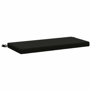 vidaXL Blazina za klop SOEST 100% poliester Črna 60 x 40 x 5 cm