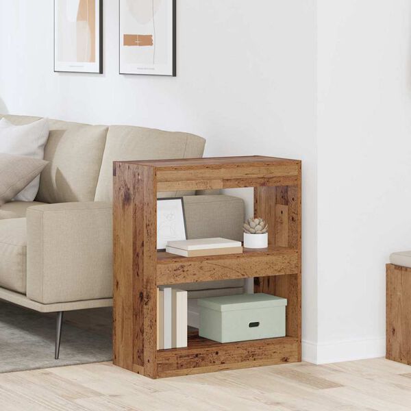 vidaXL Knjigovni omar Star les 60 x 30 x 72 cm Konstruiran les