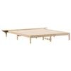 vidaXL Posteljni okvir s stranskimi omaricami Naravna 180 x 220 cm