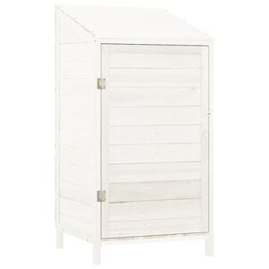 vidaXL Vrtna lopa bela 55x52x112 cm trden les jelke