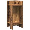 vidaXL Stranske mize s polico 2 kosa Old Wood 25,5x27x60 cm