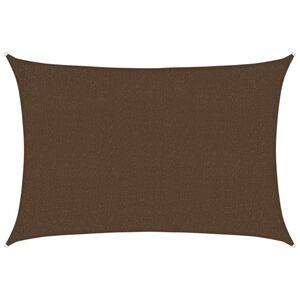 vidaXL Senčno jadro 160 g/m&sup2; rjavo 2x2,5 m HDPE