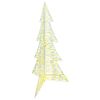 vidaXL Božično drevo 240 LED Toplo bela 180 cm PET