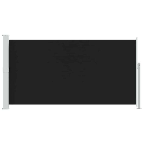 vidaXL Zložljiva stranska tenda za teraso 170x300 cm črna