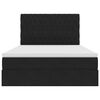 vidaXL Postelja z dodatnim prostorom za shranjevanje in vzmetnico Črna