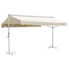 vidaXL Prostostoječa tenda 500x300 cm krem