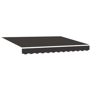 vidaXL Nadomestno platno za tendo Antracit 235 x 195 cm Poliester