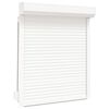 vidaXL Rolo zaslon Bela 100 x 130 cm Aluminij in poliuretan