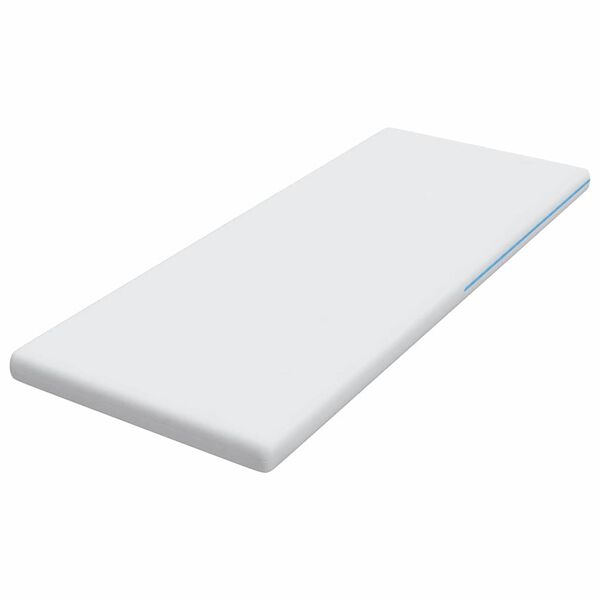 vidaXL Nadvložek Bela 80 x 200 cm žakardna tkanina