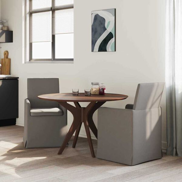 vidaXL Jedilni stoli 2 pcs Svetlo siva 57 x 67 x 95 cm Laneno platno