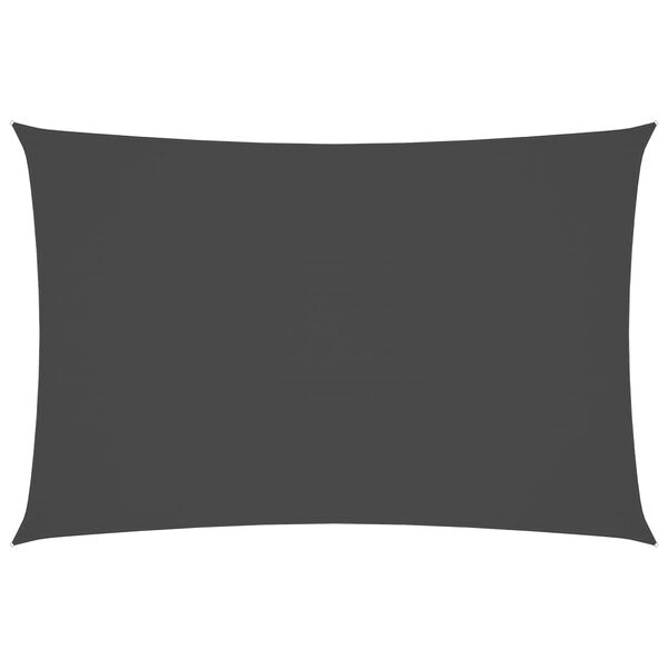 vidaXL Senčno jadro oksford tekstil pravokotno 2x4 antracit