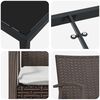 vidaXL Komplet za jedilnico v vrtu 5 pcs Rjava Poly ratan