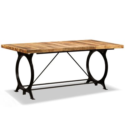 vidaXL Jedilna miza iz trdnega neobdelanega mangovega lesa 180 cm