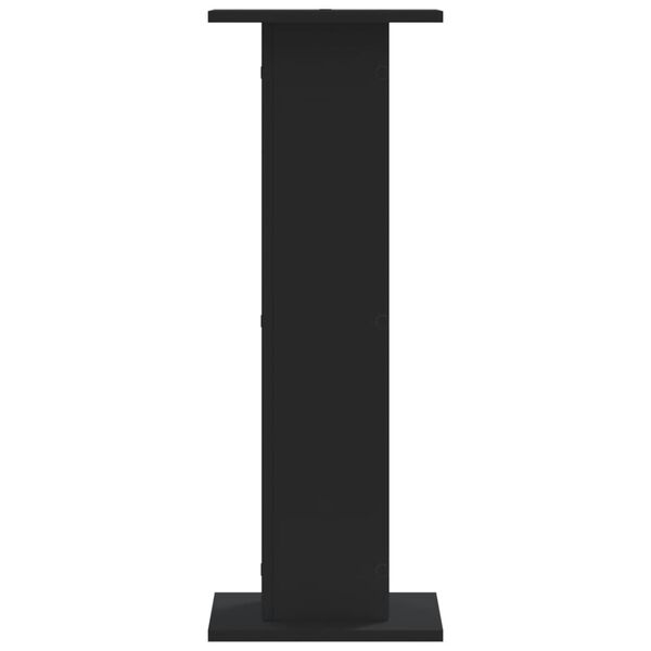 vidaXL Stojalo za zvočnike 2 kosa črno 30x30x80 cm inženirski les