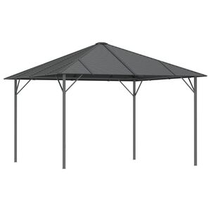 vidaXL Paviljon s streho 3x3 m antraciten