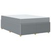 vidaXL Posteljni okvir z vzmetnico Svetlo siva 160 x 200 cm blago