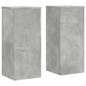 vidaXL Stojalo za rastline 2 kosa betonsko sivo 30x30x70 cm inž. les