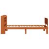 vidaXL Konstrukcija postelje 2 pcs Voskast rjav Masivno borovo les