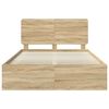vidaXL Konstrukcija postelje Sonoma 160 x 200 cm Masivno borovo les