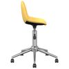 3086059 vidaXL Swivel Dining Chairs 4 pcs Yellow Fabric (2x333472)